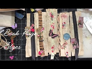 Easy Book Page Edge Strips | Simple Junk Journal Embellishments