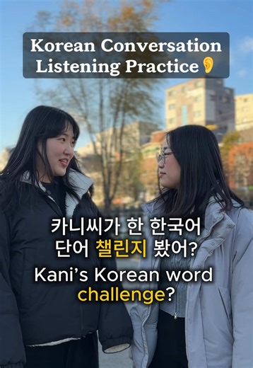 Did you see that Korean word challenge everyone’s talking about? 💃📝 In today’s Korean daily conversation, we talk about a fun word challenge, learning through movement, and why we wish we had learned languages this way earlier. It’s a super relatable convo between friends — and a reminder that learning can be fun! Korean learners — 오늘의 표현 👉 “아쉬워” = “Such a shame / That’s too bad” 후회나 아쉬움을 말할 때 정말 자주 쓰는 표현이에요 🎧✨ If you want more short, real Korean conversations like this, 👉 follow us and lea