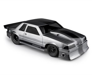 JConcepts 1991 Ford Mustang Fox Body Street Eliminator Drag Racing Body (Clear) [JCO0362]