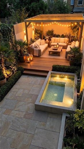 Dirty Backyard to Modern Luxury Garden #Shorts