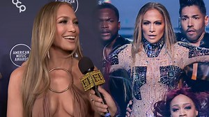 316K views · 3.2K reactions | Jennifer Lopez reveals how she ended up with stitches during rehearsal of her show-stopping opening number at the 2025 American Music Awards. | Entertainment Tonight | Facebook