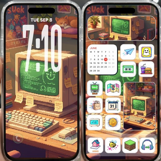 Nostalgia Pixel Art App Icons, Old School Widgets and Wallpapers, Retro 80s & 90s Aesthetic Ios Android Pack, Classic Pixel Home Screen IOS - Etsy Australia