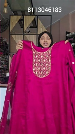 New collection full gown ,shawl&bottom affordable price silky material 👌 #ithas vlog #ridha shop ♥️