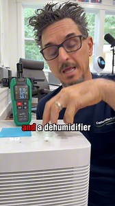 12K views · 124 reactions | Using a digital temperature and humidity meter to explain the difference between a dehumidifier and an air conditioner. #hvac #hvactechnician #hvactech #hvaclife | Tony Mormino | Facebook
