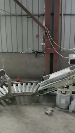 Complete automatic gypsum plaster mortar dry mix plant in real working