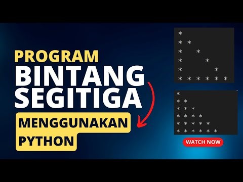 Dasar Pemrograman Python - Membuat Segitiga Bintang