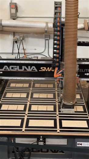 Next-level Woodworking!💡 Laguna SmartShop 2 Elite to full effect! 💪 The perfect router for high-production operations! #woodshop #workshop #woodworking #cncrouter #cncmachine #makersgonnamake #lagunatools | Laguna Tools