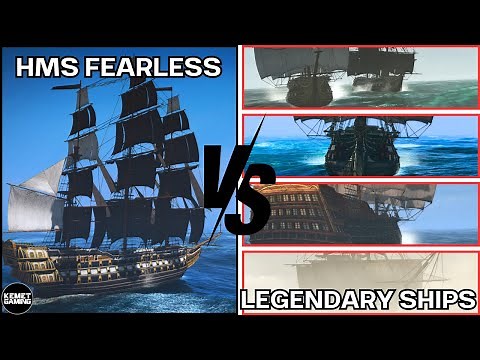 [MOD] HMS Fearless ~ VS ~ Legendary Ships - Assassin's Creed 4 Black Flag Gameplay