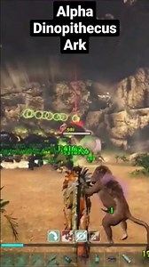 Beat the Alpha Dinopithecus King Ark Lost Island #shorts #arksurvivalevolved