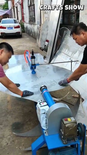 ⚙️✂️ Circular Sheet Metal Cutting Machine Process