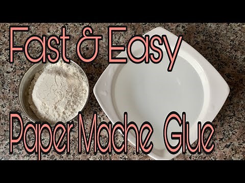 How To Make Paper Mache Paste / DIY Paper Mache Glue / Paper Mache Recipe