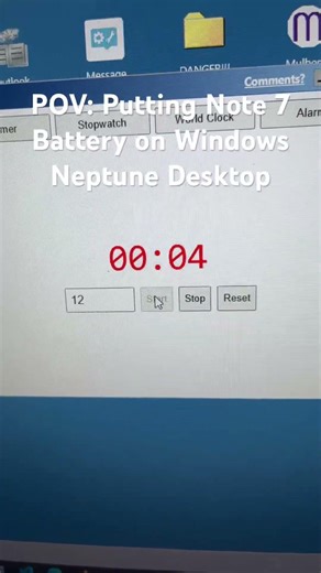 POV: Putting Note 7 Battery on WebSim Windows Neptune Desktop