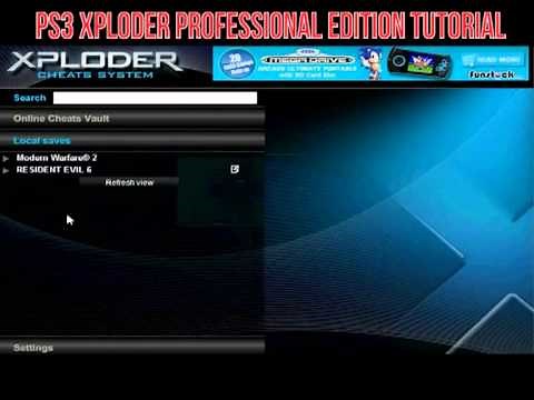 Xploder PS3 Professional Edition - With Cheats Editor - NEW TUTORIAL