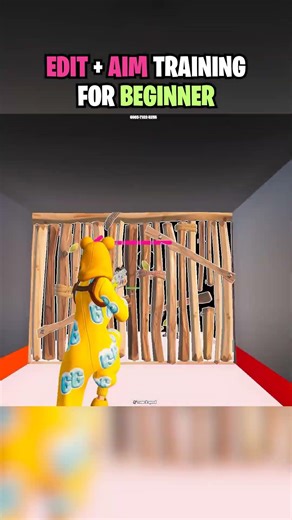 Edit and Aim training. Fortnite training map for beginners.