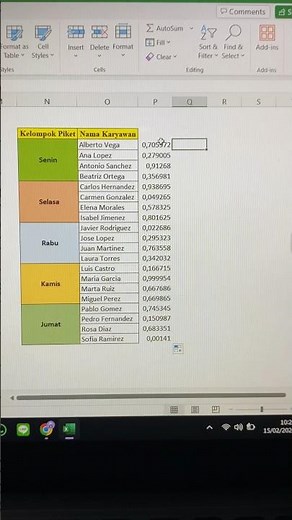 Cara membuat kelompok secara acak di excel #excel #exceltips #exceltrick #exceltutorial