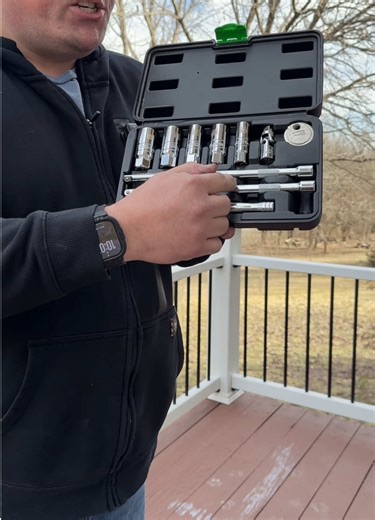 This 11-piece spark plug socket set makes tune-ups fast and frustration-free. Includes ratchet, gaper, universal joint, extensions, and multiple socket sizes — everything you need for clean, easy spark plug removal and installation. Perfect for DIY mechanics and garage work. #TikTokShopCreatorPicks #MechanicTools #CarMaintenance #GarageEssentials #DIYAutoRepair