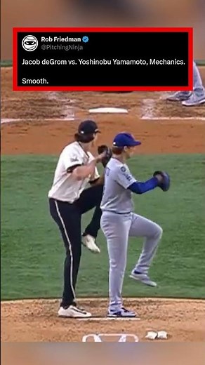 Jacob deGrom vs. Yoshinobu Yamamoto, Mechanics. Smooth.