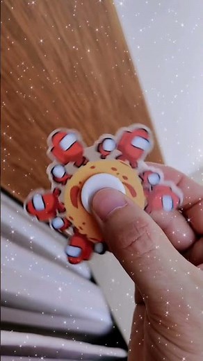 Funny Among us cartoon animation fidget spinner