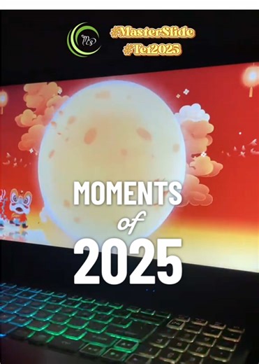 #Tổngkết2025 Tổng kết 1 năm 12 tháng của Master Slide，thiếu tháng 7 do nghỉ hè 😂