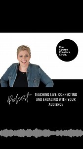Teaching live allows for real-time interaction with students. That is why it is still a preferred method for a lot of educators to deliver courses online. Learn how to deliver live courses, connect with students, receive instant feedback, and more with this episode of The Course Creators Circle Podcast. Link in bio. #LiveCourses #EdTechRevolution #CourseCreator | Linda Reed-Enever | Facebook