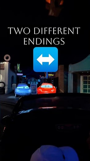 Which CARS ride ending do you like more? Here’s BOTH! #shorts #disneycars