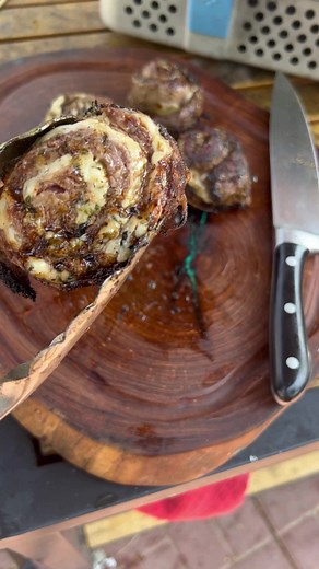 Skirt steak pinwheels | Miguels cookingwithfire