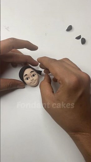 How to make fondant face | Fondant craft video
