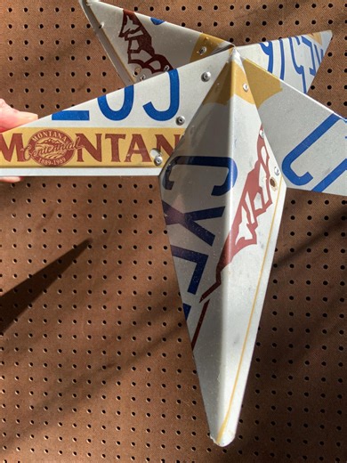 Metal License Plate Star – Handmade Wall Art – Montana - Etsy
