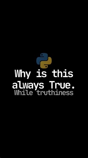 Python checks if it exists, not what it means. #coding #programminghumor #pythonfundamentals