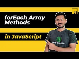 forEach Array Method in JavaScript | The Complete JavaScript Course | Ep.42