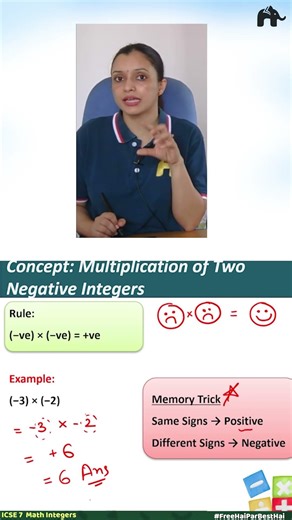 Master the signs rule of integers in seconds ➕➖ | Math made simple!