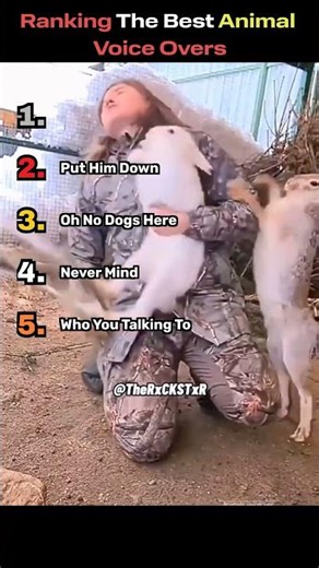 Ranking The Funniest Animal Voice Overs #animals #trending #funny #trending #shorts #cute