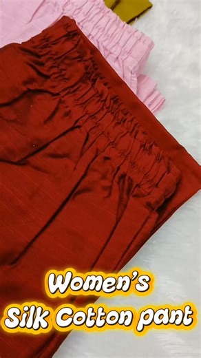 Sri Sairam Apparels on Instagram: "Women's Silk cotton pant..."