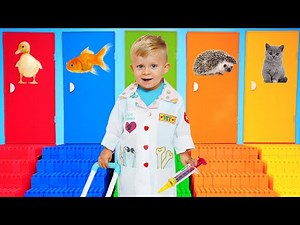 Oliver dan Adam Menyelamatkan Hewan 🐶🐱 | Kompilasi Video Anak