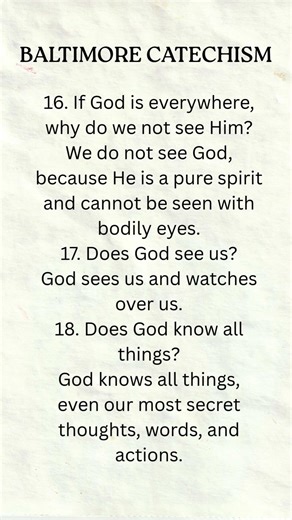 Baltimore Catechism (Questions, 16-18)