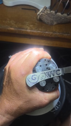 120 reactions · 12 comments | Some engraving on a cutter blade, making things two stones lighter in style #engraving #cutter #australia | Capewells custom spurs and knives | Facebook