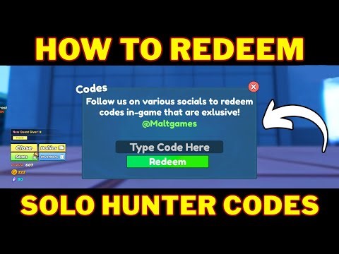 How To Redeem Codes in Solo Hunter | Solo Hunter Codes Guide | Roblox