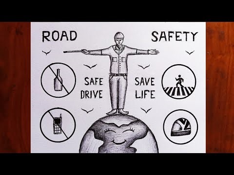 Road Safety Drawing Tutorial