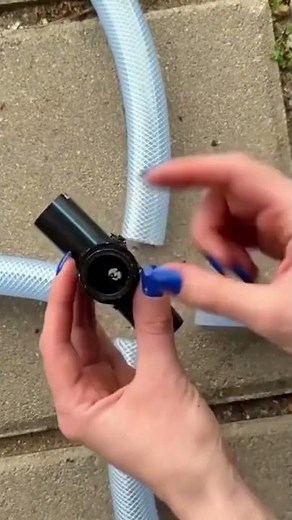 This is the process of connecting four water hoses easily and simply.