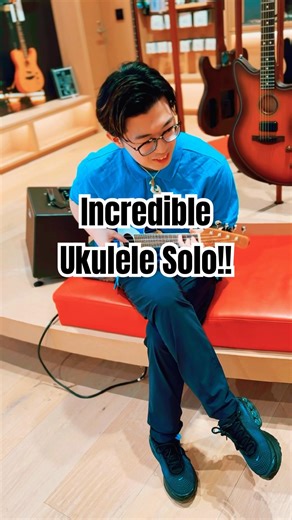 RIO plays Fender Telecaster Ukulele! Incredible Impro! #shorts #guitarlicks #improvisation