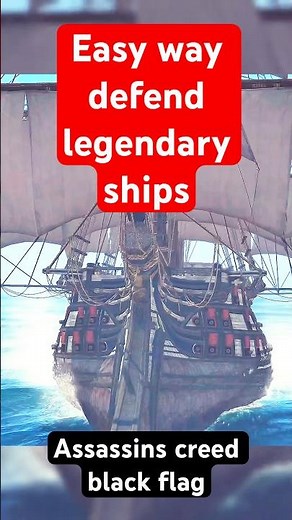 How to Defeat Legendary Ships Easily in Assassin's Creed Black Flag! 🏴‍☠️🎮 #shorts #assassinscreed