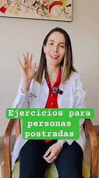 ¿Qué ejercicios puedo hacer con una persona mayor postrada? #inmovilidad