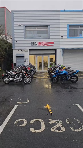 New used stock arrived at Hiro Imports Galway 😁. Frozen fingers and smiles all round. #motorcycles #reels #galway #bike #motorcycle | Hiro Imports