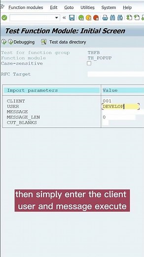 The fastest way to reach a user in SAP 😄 #sap #tip