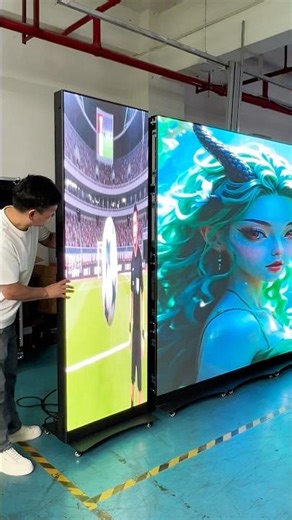 Foldable LED Poster Screen Multi-unit Splice