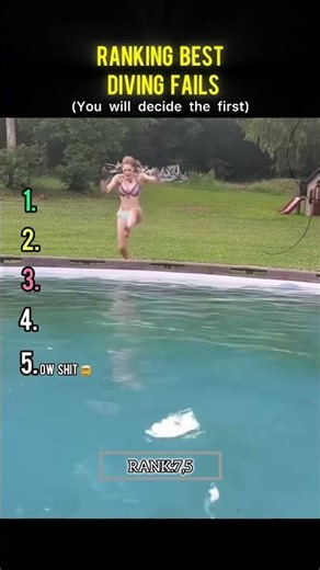 Ranking the best diving fails