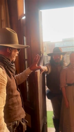 Like a kid in a candy shop directing this Western epic @horizonamericansaga #HorizonAmericanSaga #kevincostner #western #movie #movies