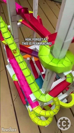 He Built a Race Track from Paper—And It’s Wild