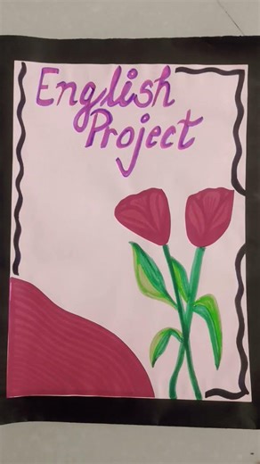 ENGLISH PROJECT FILE DESIGN 🌟💫#design #file #school project