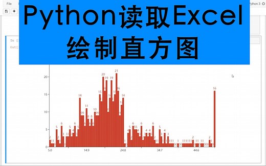 Python读取Excel绘制直方图
